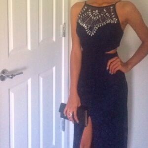 B. Darlin lace Prom formal
Embellished evening dress